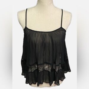 BCBGeneration Black Spaghetti Strap Top